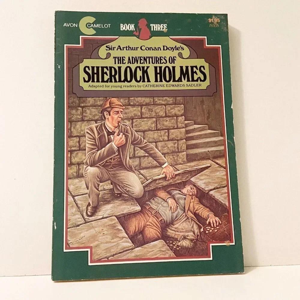Vintage 1981 Sir Arthur Conan Doyles The Adventures of Sherlock Holmes Book 3